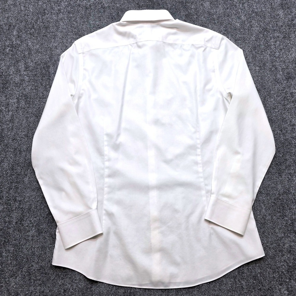 Charles Tyrwhitt Men's Dress Shirt 16 34 Extra Slim Fit White Non-Iron 41 86cm - Picture 3 of 15